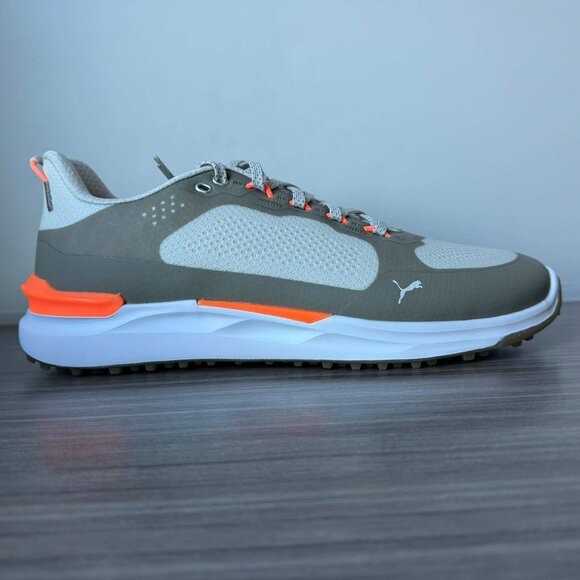 Puma IGNITE ELEVATE X Spikeless Golf Shoes MEN'S  $130 Sedate Gray / Velvet Moss - Picture 7 of 12